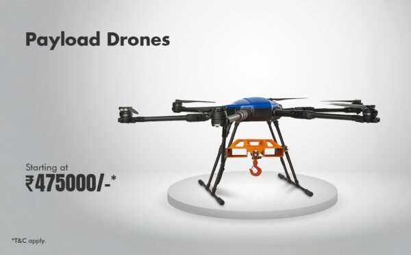 Payload drone with carrying mechanism