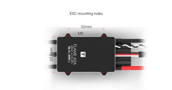 FLAME 60A 12S V2.0 Multi-Rotor UAVs ESC - Image 3