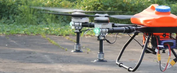 Air induction agriculture drone nozzle ensuring efficient chemical use