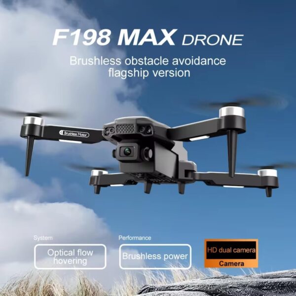 High-Speed F198 Brushless Mini Drone with LED Lights – Flycast India Store