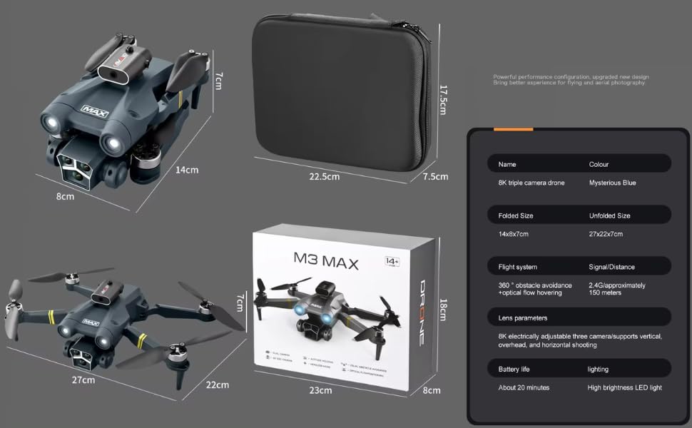 M3 Max Drone – Advanced Remote Control Drone with Camera & Long Flight Time - Image 5