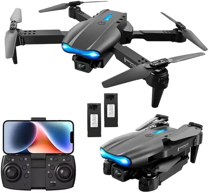 J2 Drone toy for kids with LED lights flying indoors