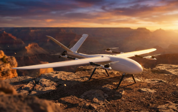 Tata DRDO hybrid VTOL drone designed for vertical takeoff and surveillance