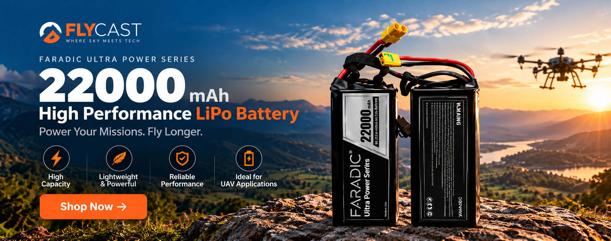 Flycast Ultra Power Battery Ad